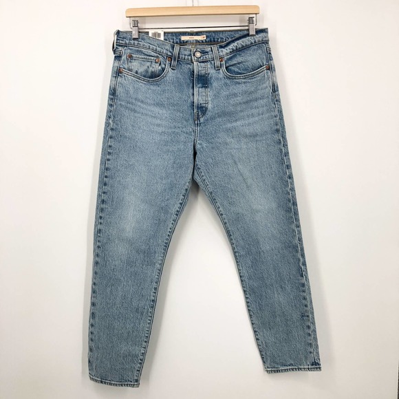 NWT Levi's Wedgie Button Fly Fit Ankle Jeans Size 30W High Rise - Picture 3 of 11